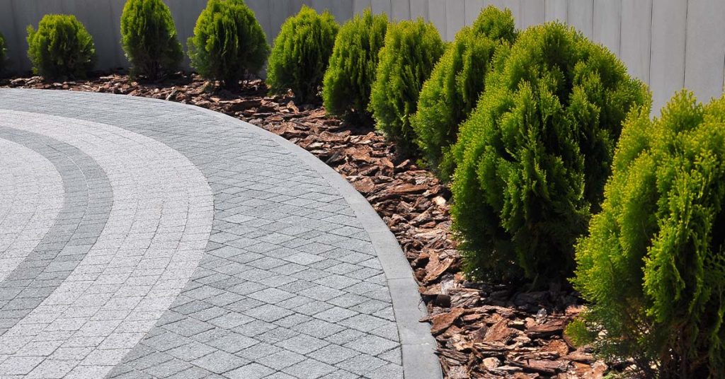 This is an image of a new stone path from Atlanta Landscaping materials.